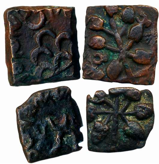 Maharathis of Satavahana Era, Vidarbha Region, Maharathi Talathata, Copper (2), 2.13g, 1.1