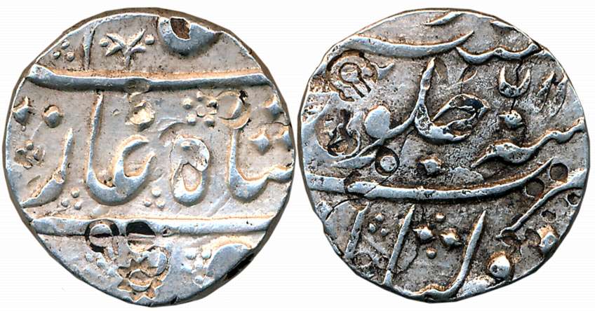 Nizam Ali Khan, Silver Rupee, 11.32g, Daulatabad Mint, in the name of Shah Alam II, RY 1X 
