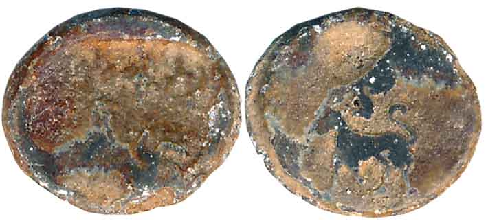 Ancient Punjab, Monarchical rulers Sujetha (Sujyeshtha), Lead, 2.06g, possibly from North 