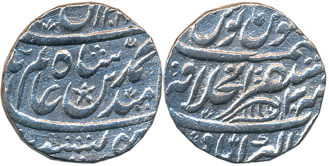 Agra- Akbarabad, Silver Rupee, 11.09g, in the name of Shah Alam II, AH 120X/ RY 34 (M&W# T