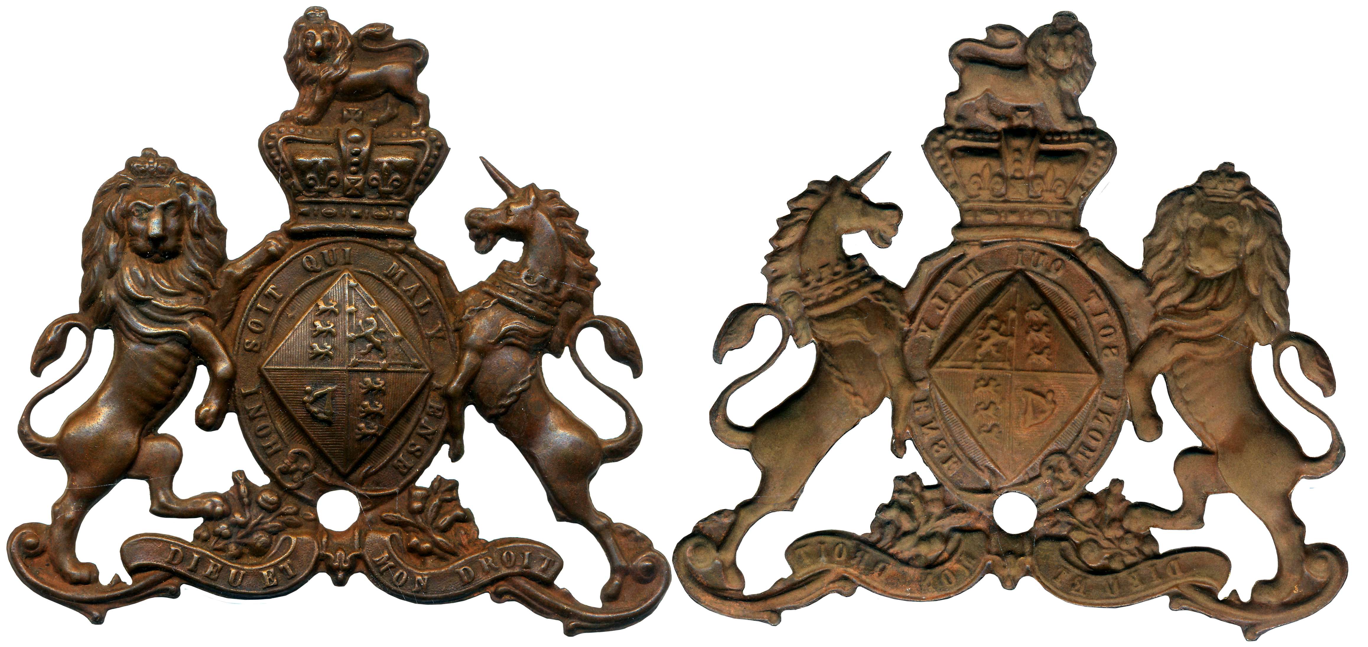 East India Company, Coat of arms, Copper, 16.30g. Very fine.