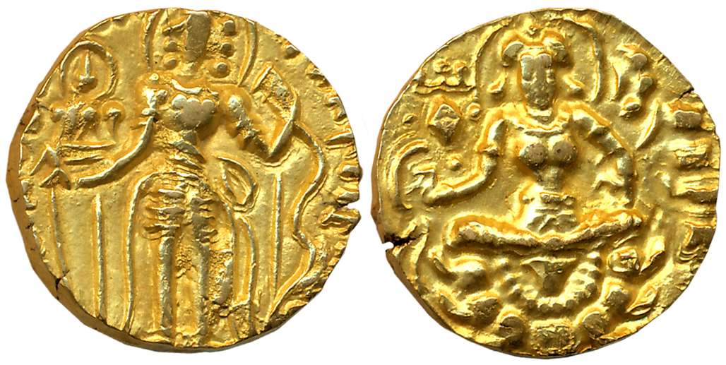 Guptas, Struck to the post-Skanda Gupta, Puru Gupta/ Mihirakula ?, Gold Dinar, 9.44g, “Suv
