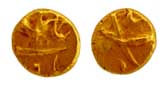 Alamgir II, Gold, ½ Pagoda, Guti Mint. Very Fine, Scarce.