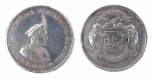 Baroda State, Pratap Singh Gaikwad, Silver, Police Long Service Medal, bust of the ruler o