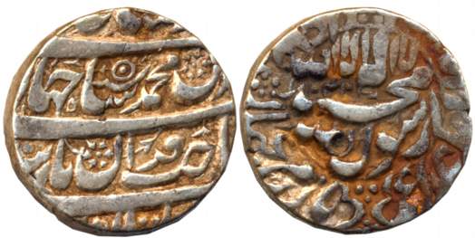Shah Jahan, Silver Rupee, 11.43g, Multan Mint, AH 1042 (KM# 227.8). Very fine.