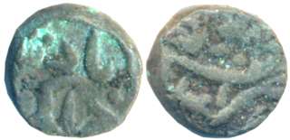 Jahangir, Copper Trambiyo, 3.17g, Delwara Mint. Very fine.