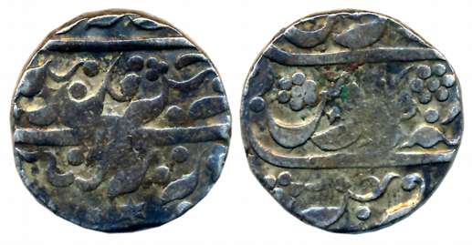 Wadi- Sawantwadi, Silver Rupee, 11.04g, in the name of Aurangzeb (M&W# T1). Very fine for 