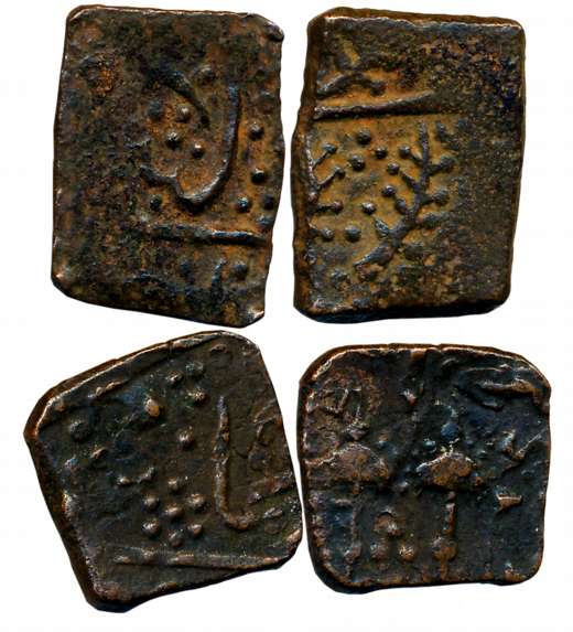 Copper Paisa (2), 7.02g, 7.31g. Very fine. 2 coins.