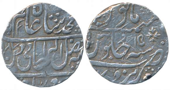 Mahadji Rao, Silver Rupee, 11.17g, Narwar Mint, in the name of Shah Alam II, AH1187/ RY 15