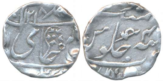 Gwalior Fort, Silver Rupee, 11.05g, in the name of Shah Alam II, AH 1218/ RY 46, British S