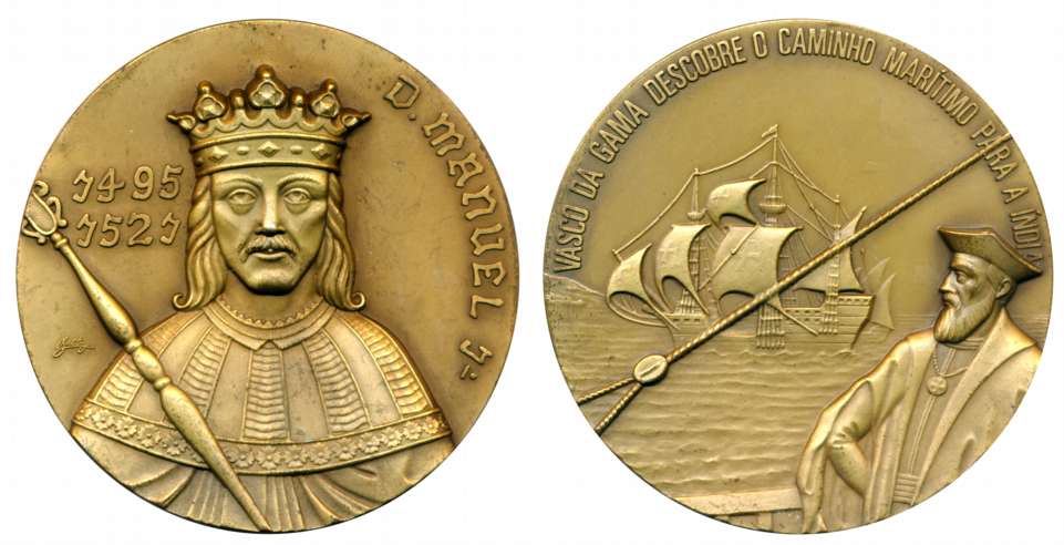 Portuguese, Goa, Vasco da Gama, 500th Anniversary of Discovery of India, Bronze, 228.50g, 