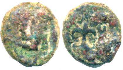 Mahasenapatis in Eastern Deccan as Kshaharata Feudatories, Lead, 5.29g, Obv: Swastika with
