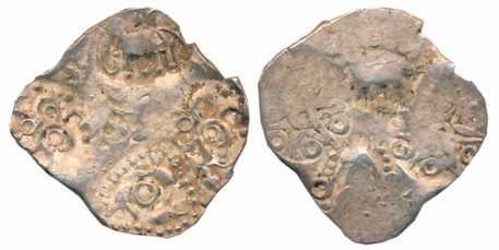 Punch Marked, Attributed to Vidarbha Janapada, Silver 1/2 Karshapana, 1.66g, “Paratwada” H