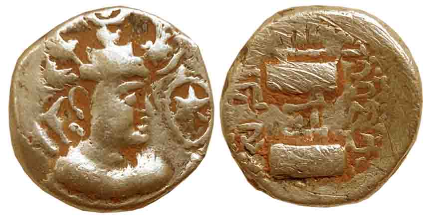 Indo Sassanian type, Sind, Ranaditya Satya, Base Gold Dinar, 7.08g, Obv: Bust to right, we