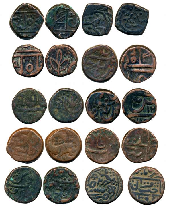 Copper (10), Mix State & types. Fine to very fine. 10 coins.