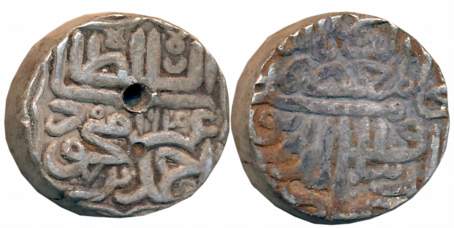 Ghiyath al din Ahmad Shah III, Silver Heavy Tanka, 14.40g, AH 964 (G&G# G518). Very fine+,