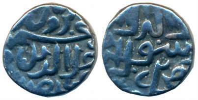 Akbar, Silver Tanka, 6.81g, Malwa issues, Ujjain Mint. Very fine+.
