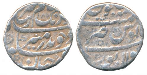Aurangzeb, Silver Rupee, 11.45g, Sholapur Mint, AH 1078 (KM# 300.99). Very fine.