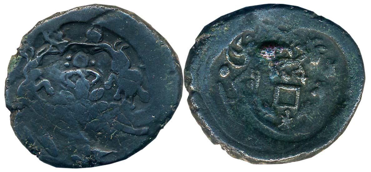 Ancient Deccan, Pre-Satavahana period, Marathwada / West Vidarbha region, Uninscribed die-
