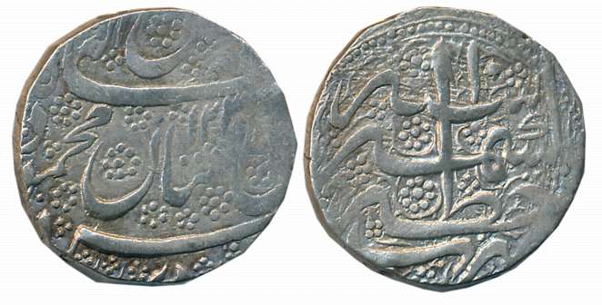 Mahmud Shah, 2nd Reign, Silver Rupee, 11.06g, Khitta Kashmir Mint, AH 123X/ RY 10 (KM# 591