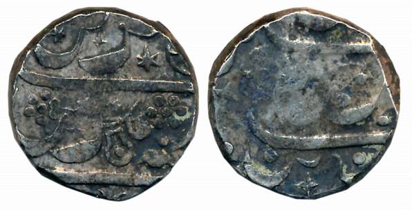 Chikodi, Silver Rupee, 11.19g, in the name of Aurangzeb, Shivpindi as a Mint mark (KM# 185