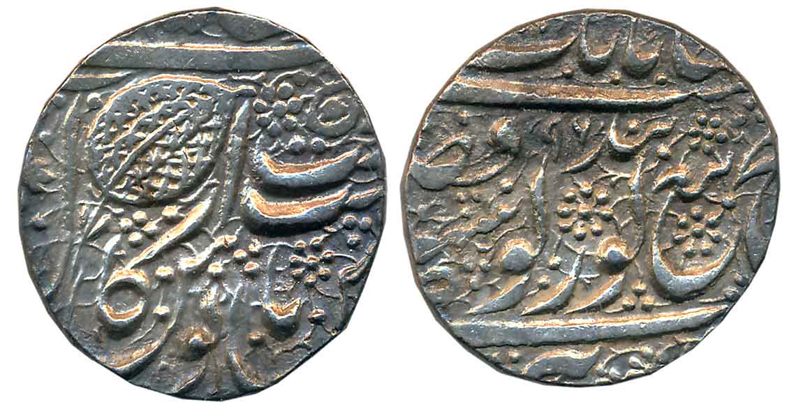 Ranjit Singh, Silver Rupee, 10.98g, “Guru Gobind” couplet, Amritsar Mint, 96 (G. Singh# 01