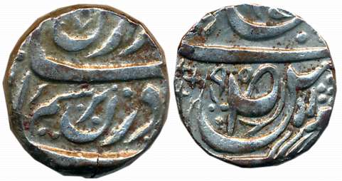 Amir Khan, Silver Rupee, 9.88g, in the name of Ahmad Shah Durrani (KM# C# 14). Very fine, 