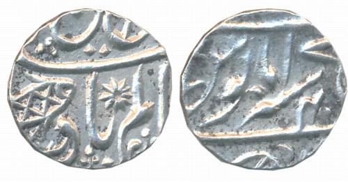 Muhammadabad Banaras, Silver 1/4 Rupee, 2.79g, in the name of Shah Alam II, RY 40 (KM# 35,