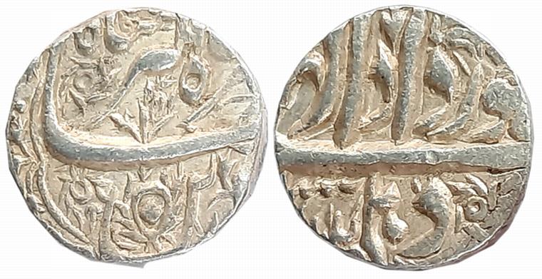 Jahangir, Silver Rupee, 11.41g, “Nur ud din” type, Dehli Mint, Ilahi Month Khurdad (KM# 14