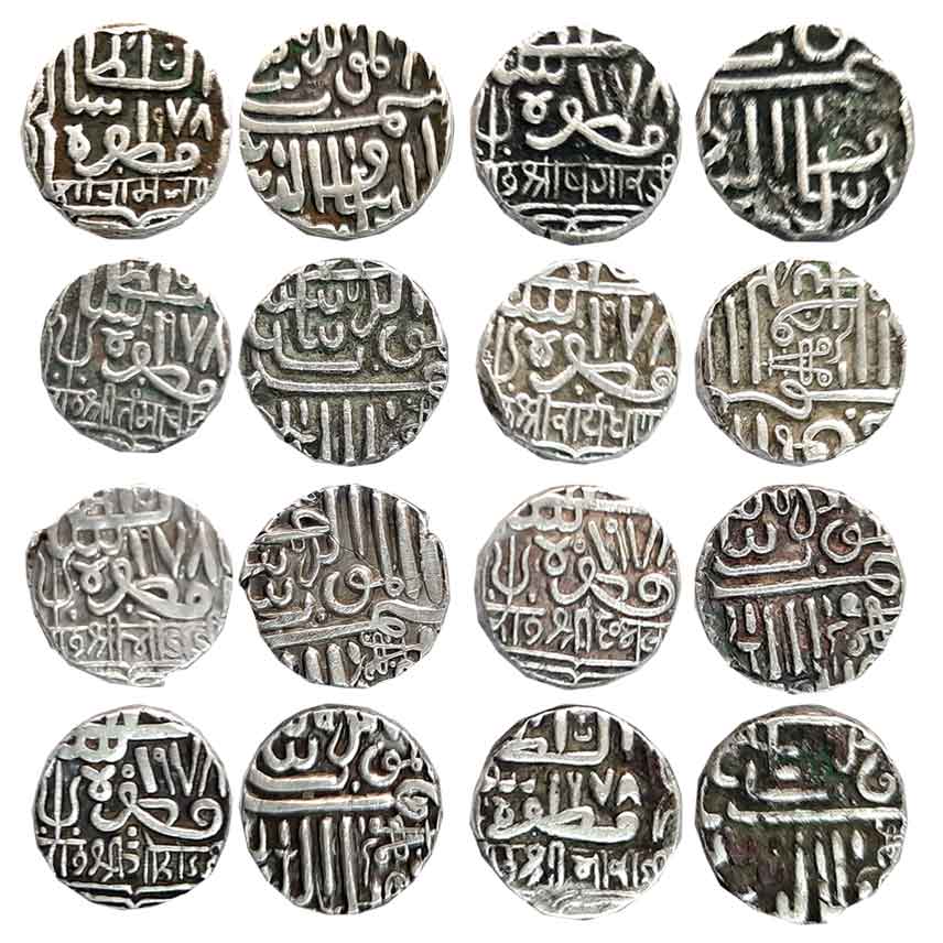 Silver Kori (8), Rao Sri Khengarji I (Sri Jamji) (DR# 19.1), Rao Sri Bharmalji I (RS# 36.1