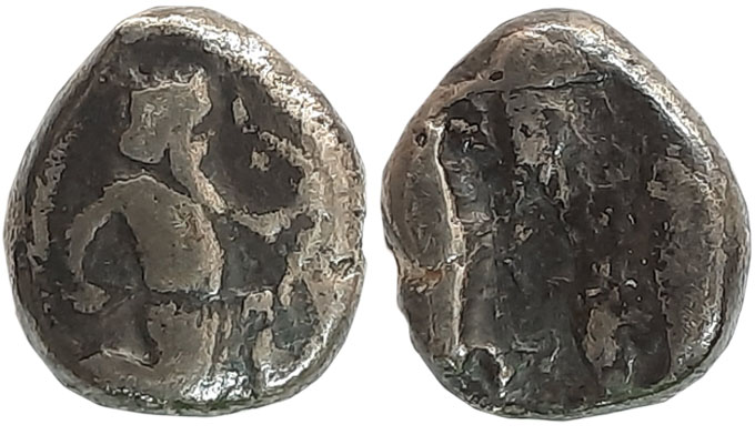 Persia, Achaemenid Empire, Darius I / Xerexes I, Silver Siglos, 5.30g, Obv: Persian king o