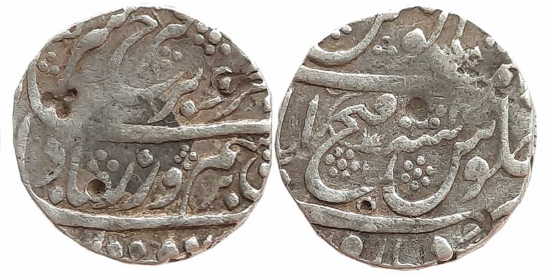 Farrukhsiyar, Silver Rupee, 11.37g, Fathabad Dharur Mint, RY 4 (KM# 377.26). Very fine, ve