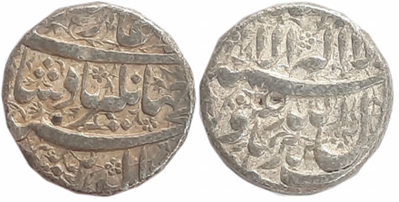 Jahangir, Silver Rupee, 11.43g, “Kalima” type, Burhanpur Mint (KM# 145.5). Very fine+.