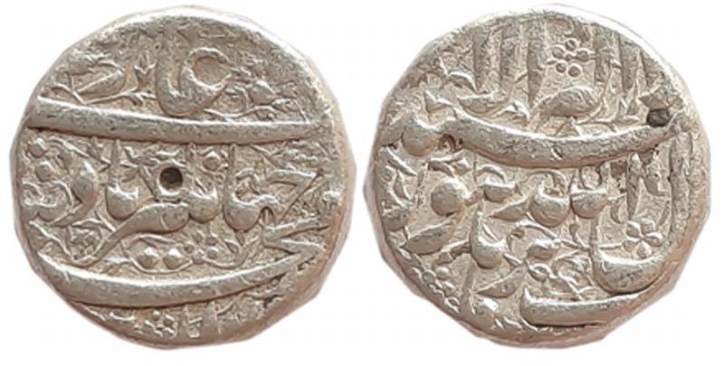 Jahangir, Silver Rupee, 11.41g, “Kalima” type, Burhanpur Mint (KM# 145.5). Very fine+.