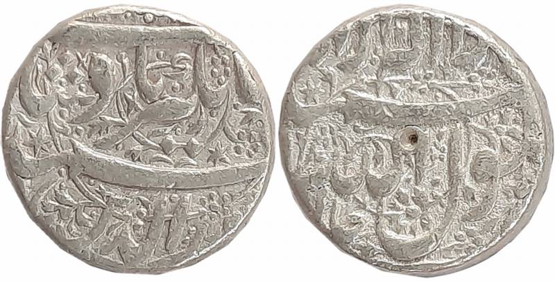 Jahangir, Silver Rupee, 11.40g, “Kalima” type, Jalnapur Mint (KM# 141.6). Very fine+, scar