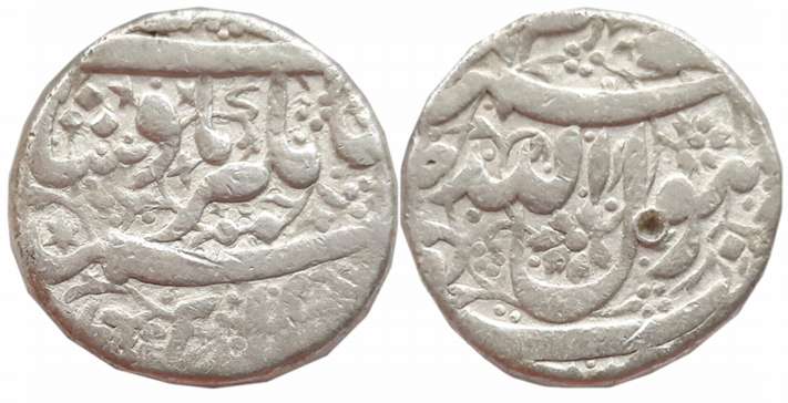 Jahangir, Silver Rupee, 11.34g, “Kalima” type, Jalnapur Mint (KM# 141.6). Very fine, scarc