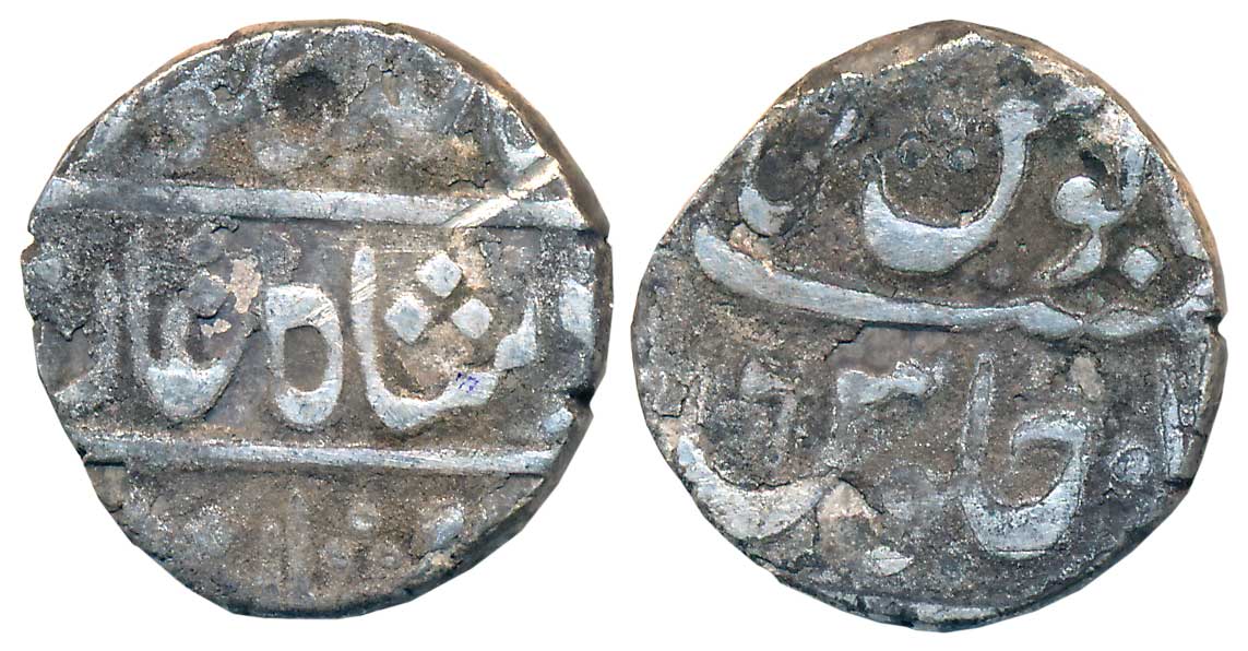 Ganeshpur- Chinchwar, Silver Rupee, 11.09g, in the name of Shah Ali Gohur (Shah Alam II), 