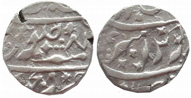 Nipani, Silver Rupee, 11.38g, “Peerkhani”, in the name of Aurangzeb, Dhicholi Mint, struck