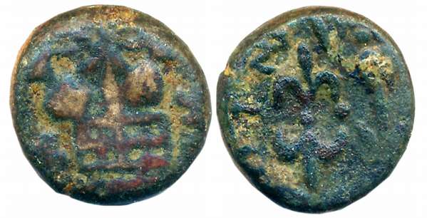 Western Kshatrapas, Newase-Paithan series, Kshaharata house, Nahapana, Alloyed Copper, 4.6