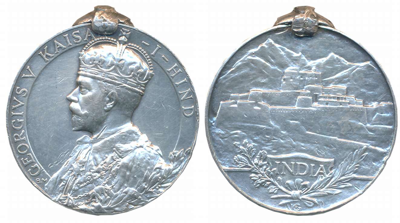 India General Service Medal, George V, Silver, 33.02g, Awarded to “2299 SEP. SADA CHALKE. 