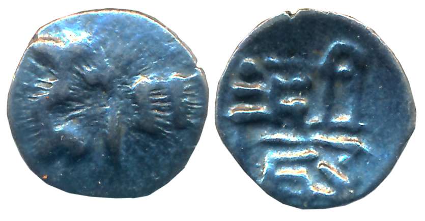 Hoysalas of Dwarasamudra, Silver Tara, 0.26g. Very fine.