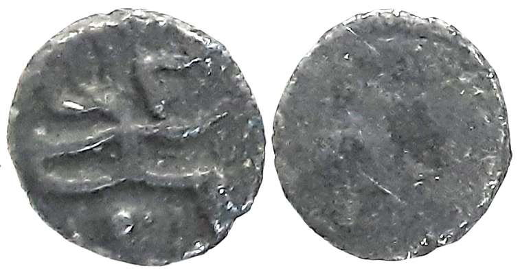 Shilaharas of Kolhapur or Feudatories, Silver Tara, 0.20g, Uninscribed and Unattributed, O