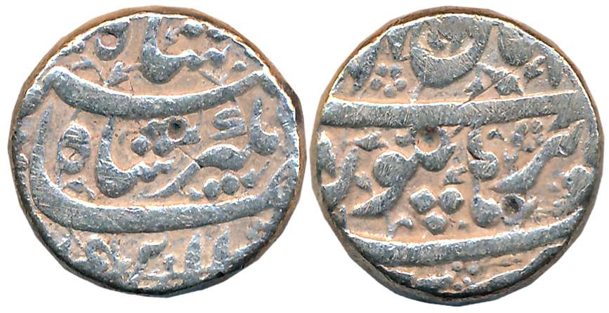 Jahangir, Silver Rupee, 11.21g, “Nur ud din” type, Burhanpur Mint, RY 19 (KM# 145.5). Very