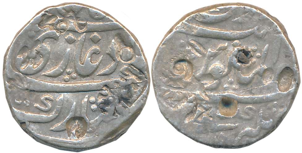 Muhammad Shah, Silver Rupee, 11.40g, Kankurti Mint, (KM# 436.35). Fine+.