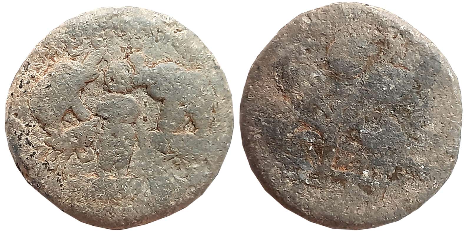 Satvahanas, Newase-Paithan region, Siri Satakarni, Lead, 27.03g, “Gajalakshmi” type, Obv: 