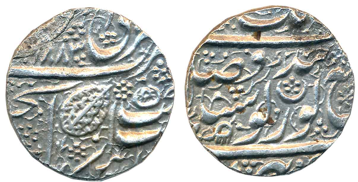 Ranjit Singh, Silver Rupee, 10.97g, “Guru Gobind” couplet, Amritsar Mint, VS 1883 (KM# 20.