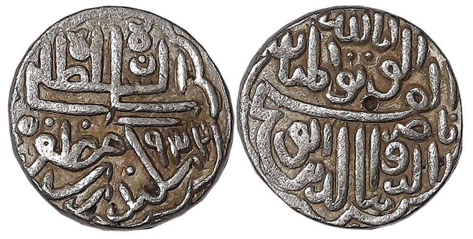Nasir al din Sikandar, Silver Tanka, 6.80g, AH 932 (G&amp;G# G333). Very fine+.