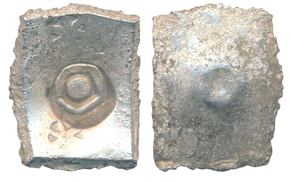 Punch Marked, Attributed to Shakya Janapada, Silver 5 Shana, 6.71g, Uniface, “Narhan Hoard