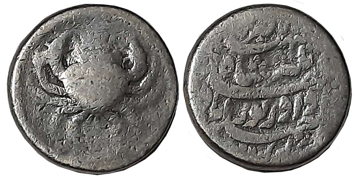 Jahangir, Silver Zodiac Rupee, 10.70g, Cancer Sign, Ahmedabad Mint (KM# 150.10). Very fine