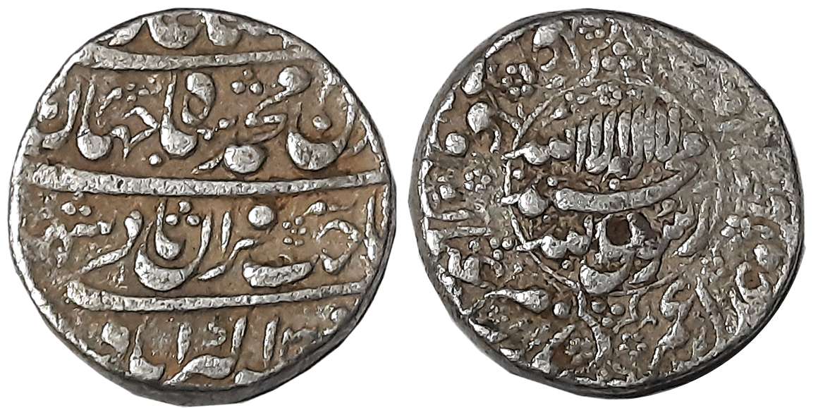 Shah Jahan, Silver Rupee, 11.37g, Akbarabad Mint (KM# 227.2). Very fine.